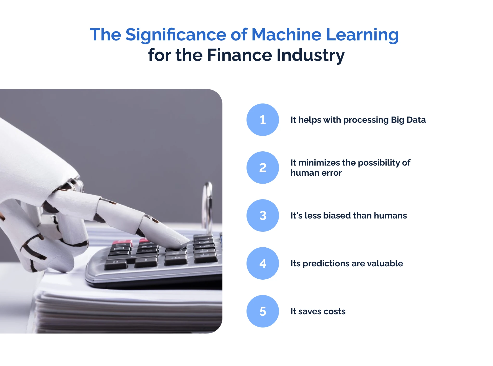 The significance of machine learning